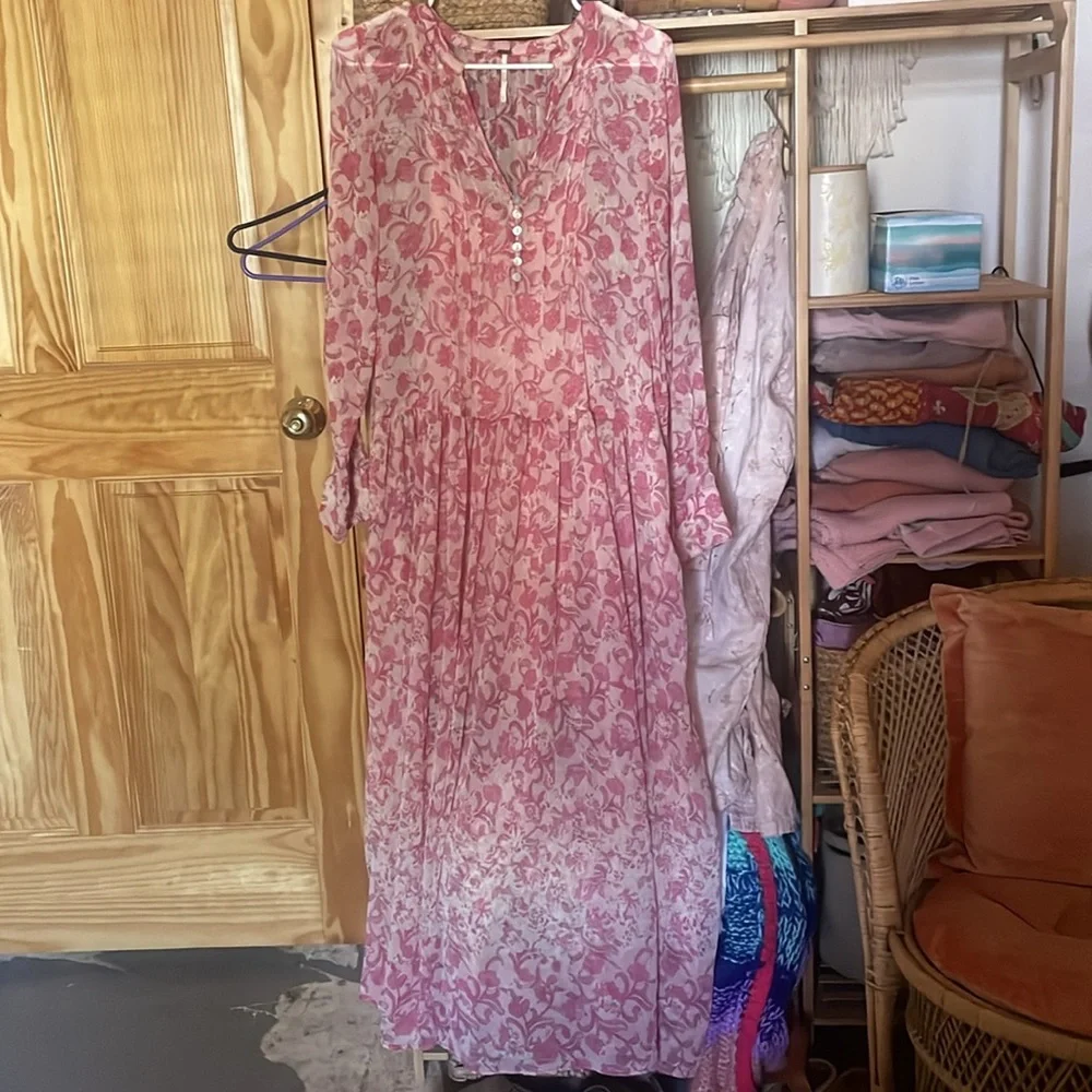 Free People See it Through Maxi Dress XS/S - Picture 3 of 8